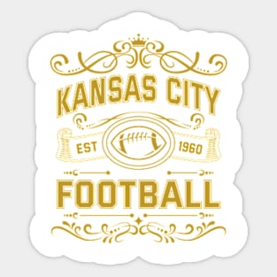 Vintage Kansas City Football Sticker